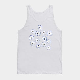 blue flowers Tank Top